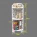 3-Tier Wood Plastic Bathroom Storage Corner Shelf Rack Organizer